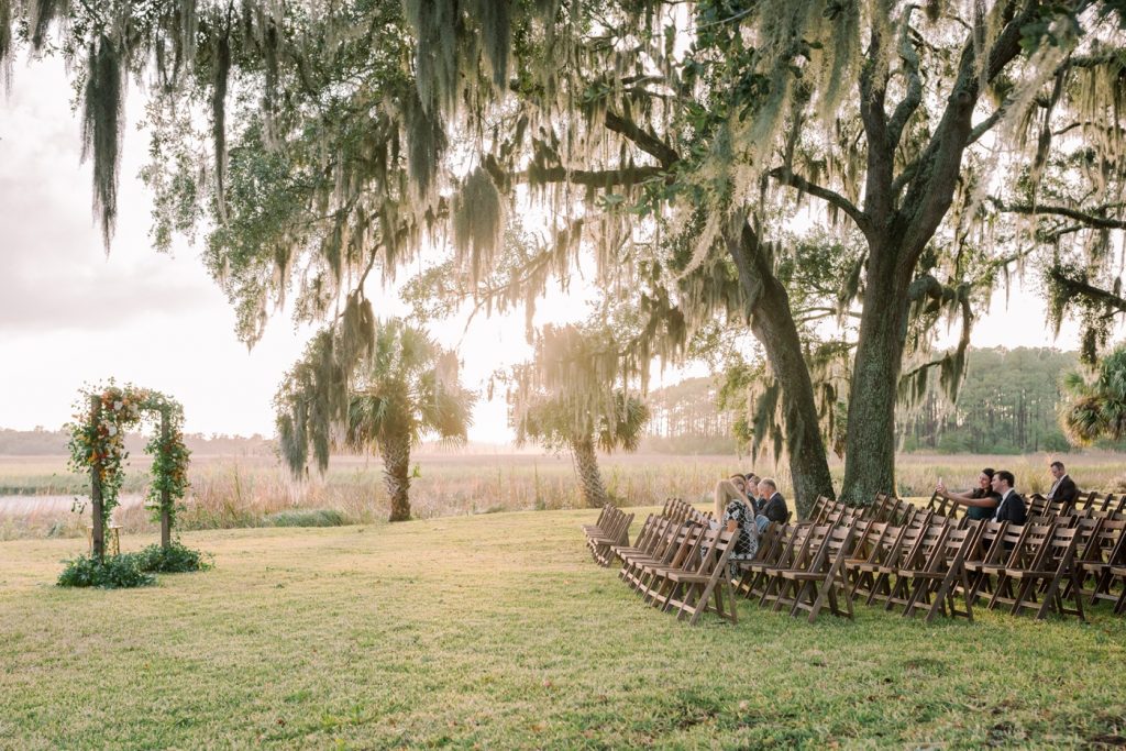 Luxury backyard wedding in Savannah