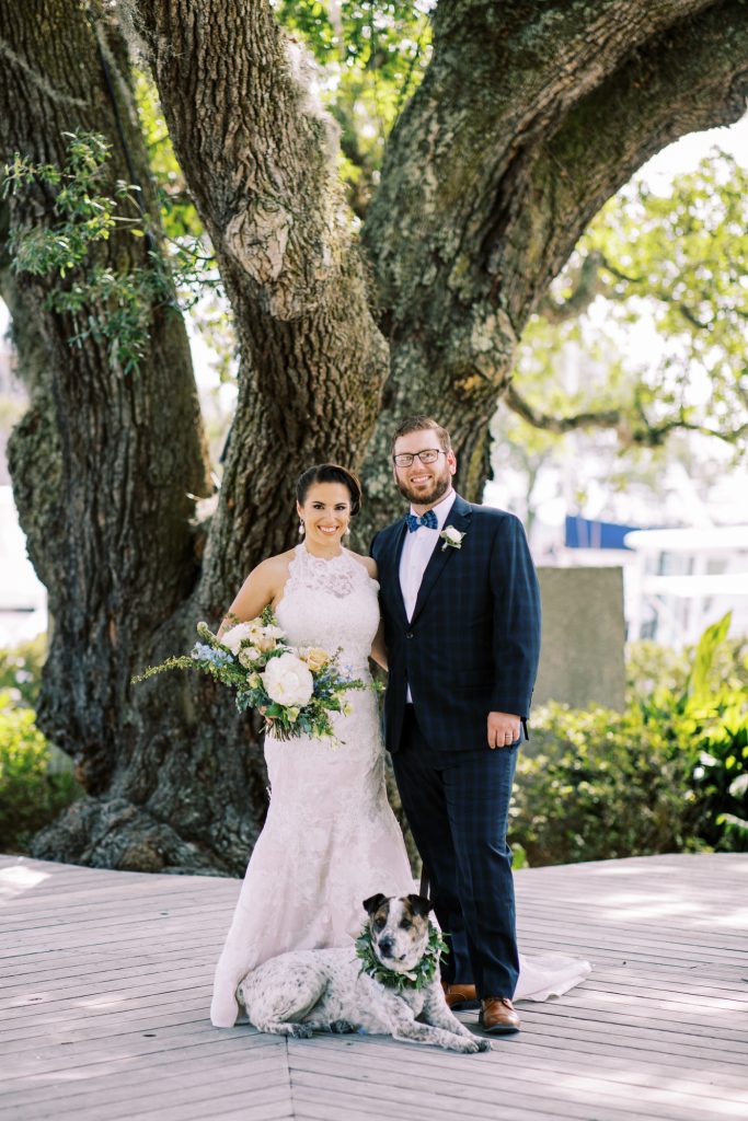 Bride and groom portraits at at Sea Pines Resort