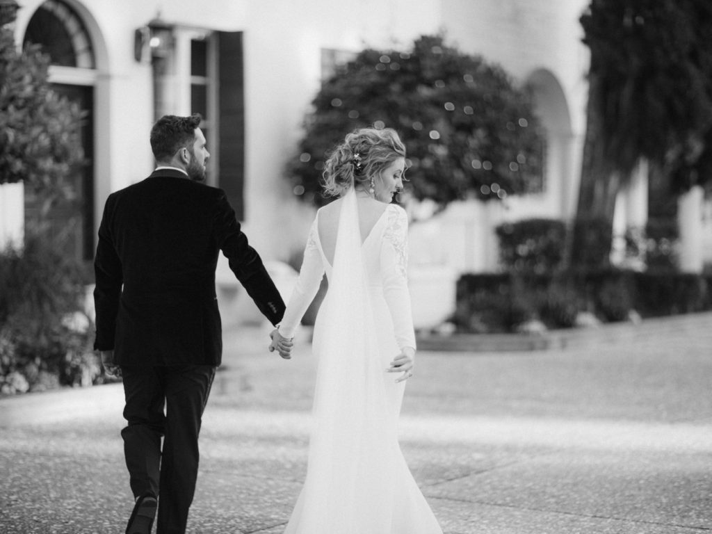 Bride and groom portraits at Jekyll Island Club by Amanda Olivia Photography