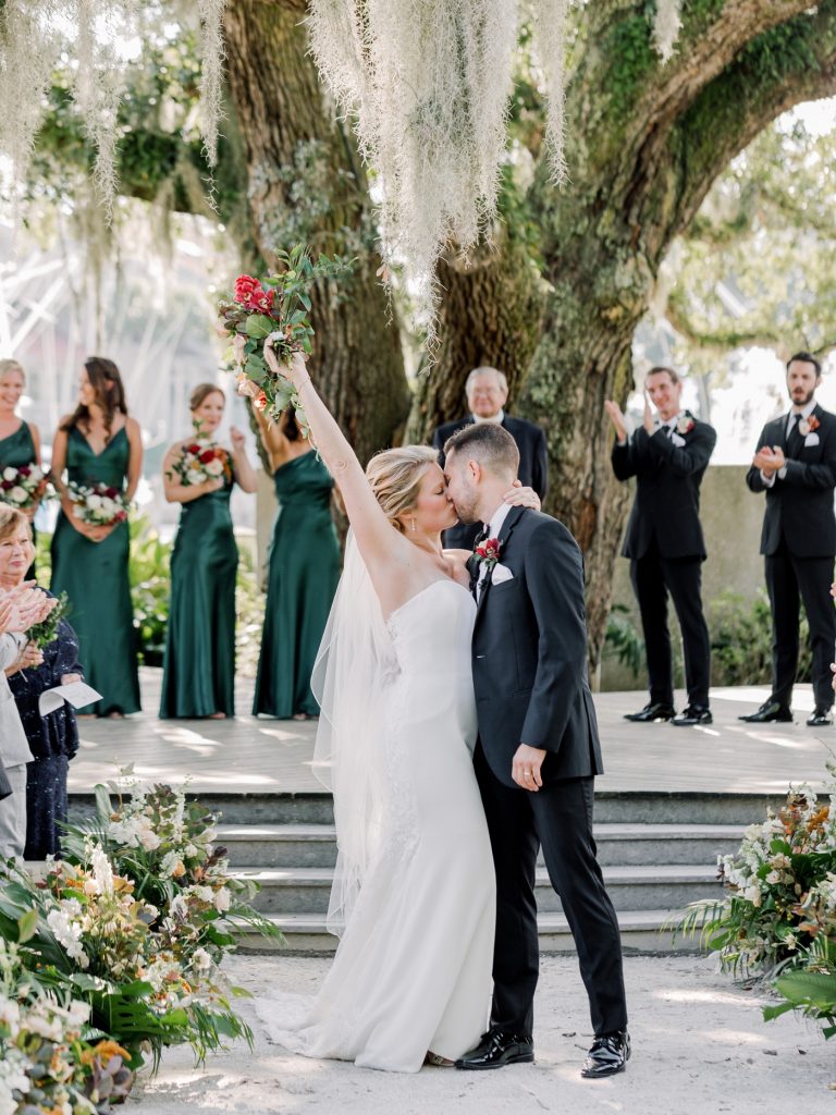 Wedding ceremony at The Liberty Oak at Sea Pines