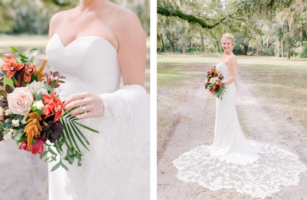 Bridal portraits at Sea Pines Resort