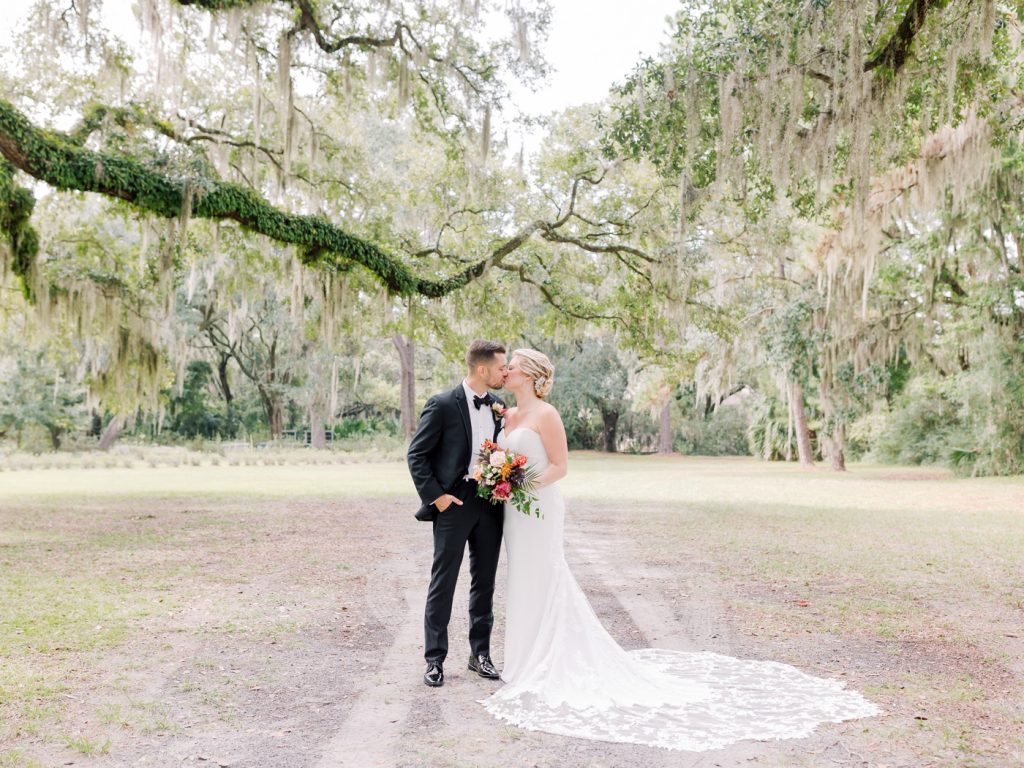 Bride and groom portraits at Sea Pines Resort