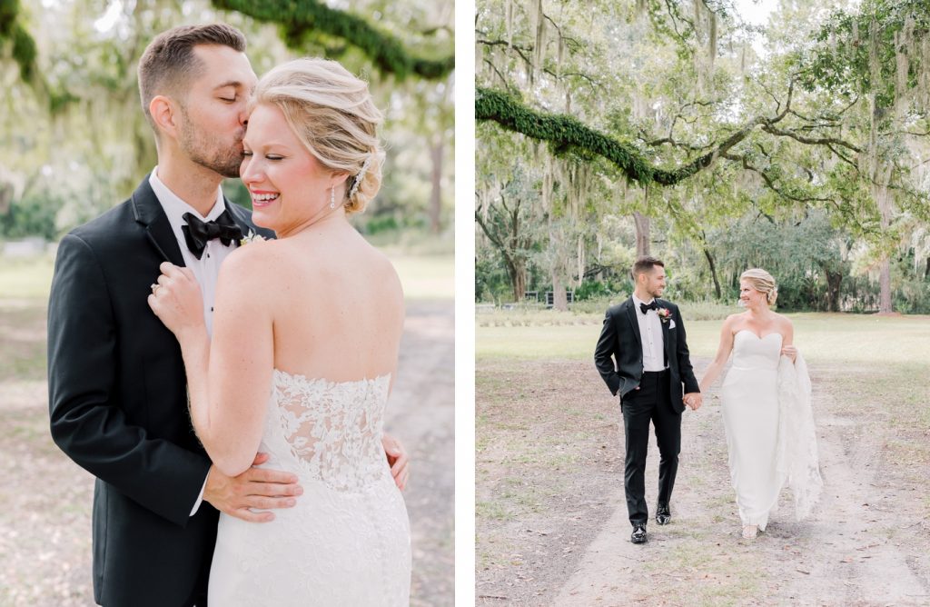 Bride and groom portraits at Sea Pines Resort