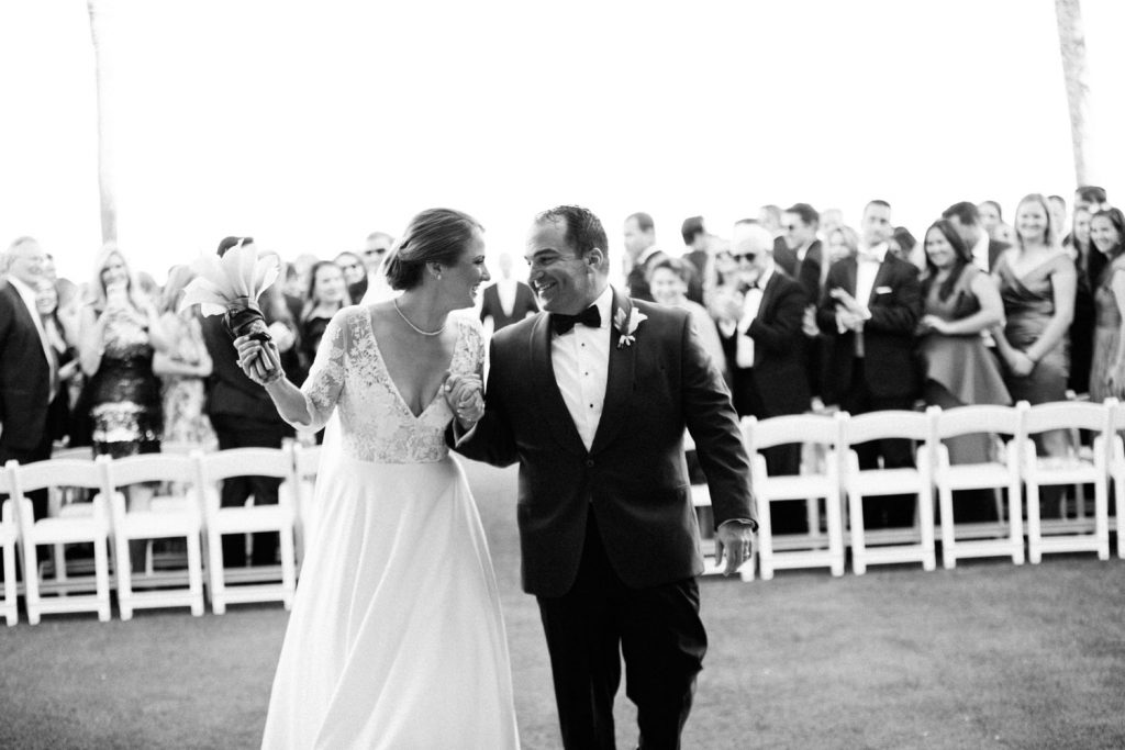 Bride and groom at Saint Simons Island wedding