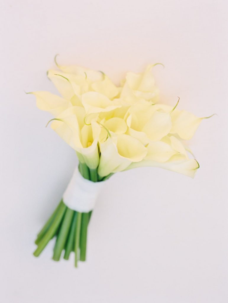 White cala lily bridal bouquet