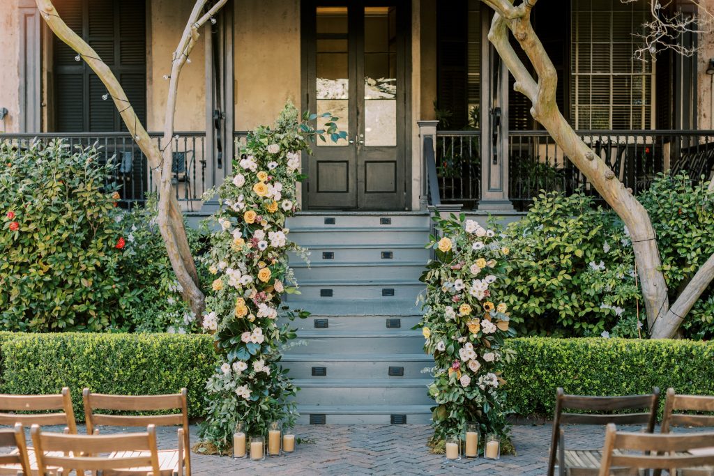 Asymmetrical wedding arch