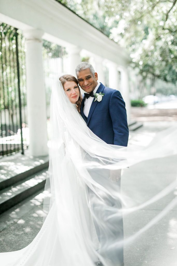Savannah wedding photos at Forsyth Park