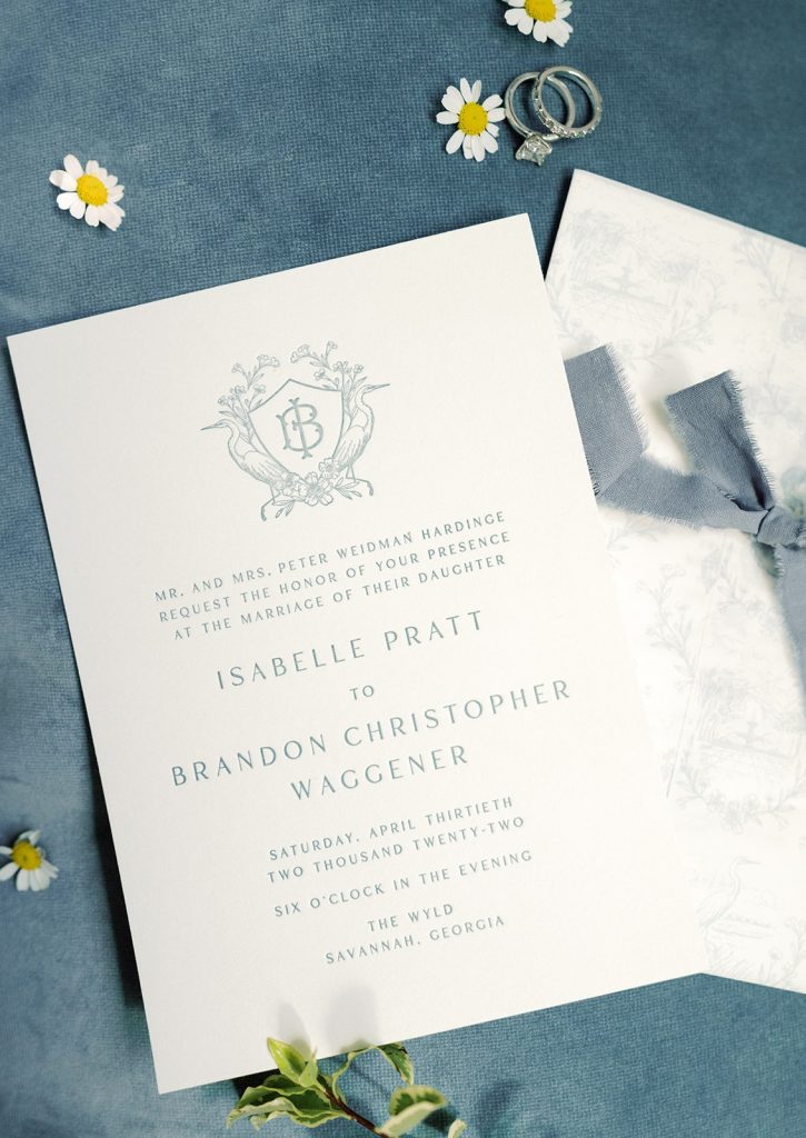 Elegant wedding invitations