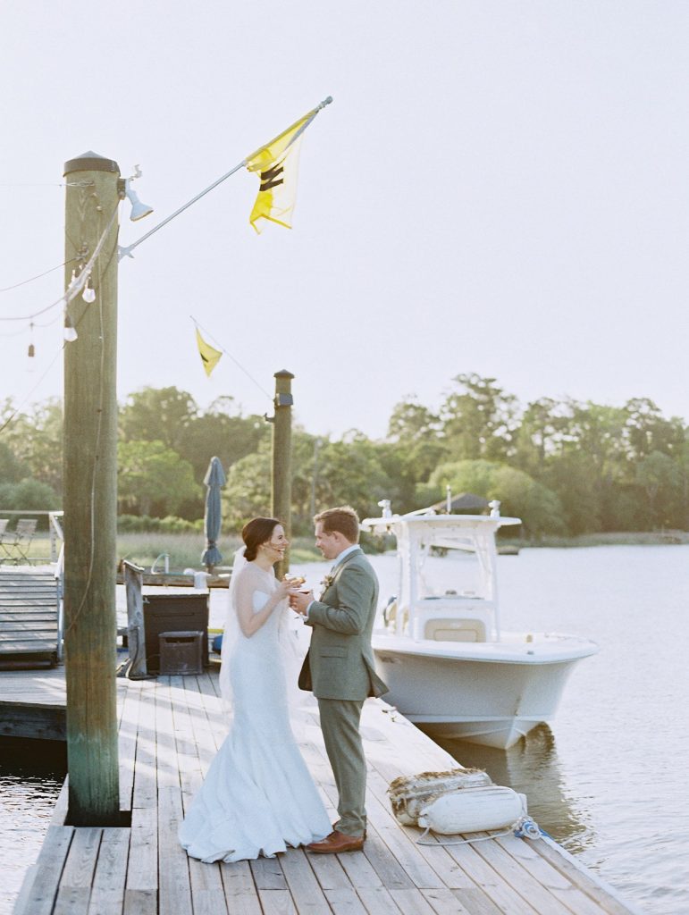 Riverside wedding portraits in Savannah