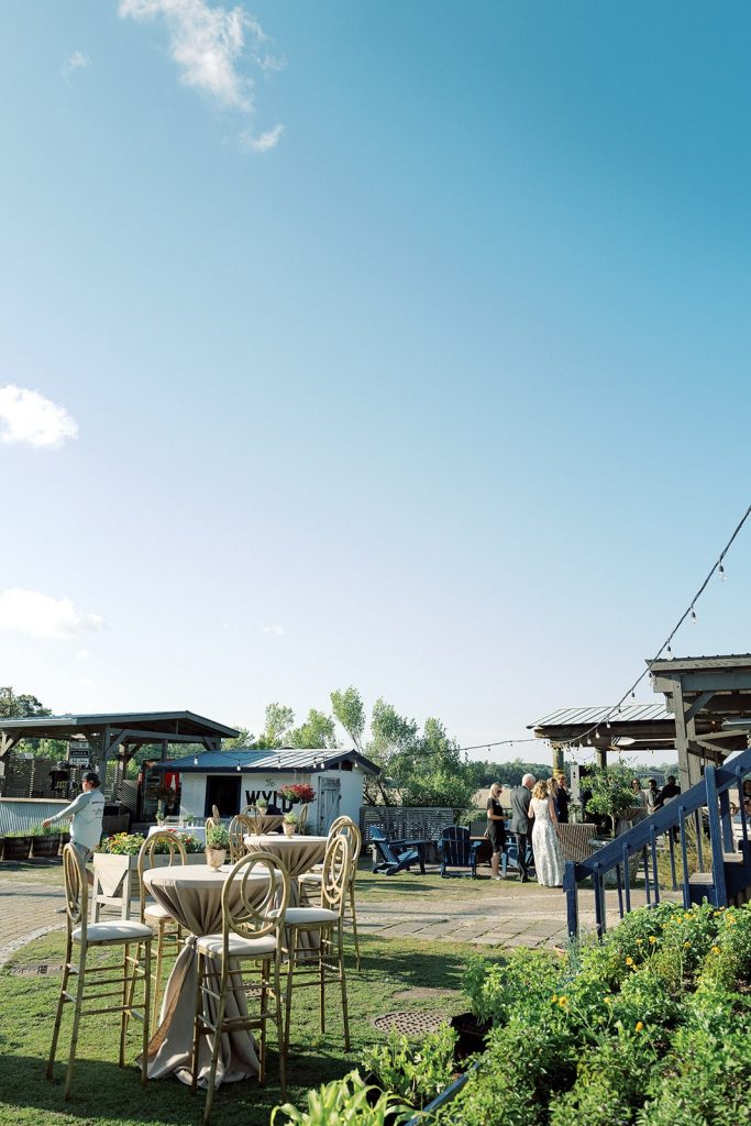 Wedding at Wyld dock bar in Savannah