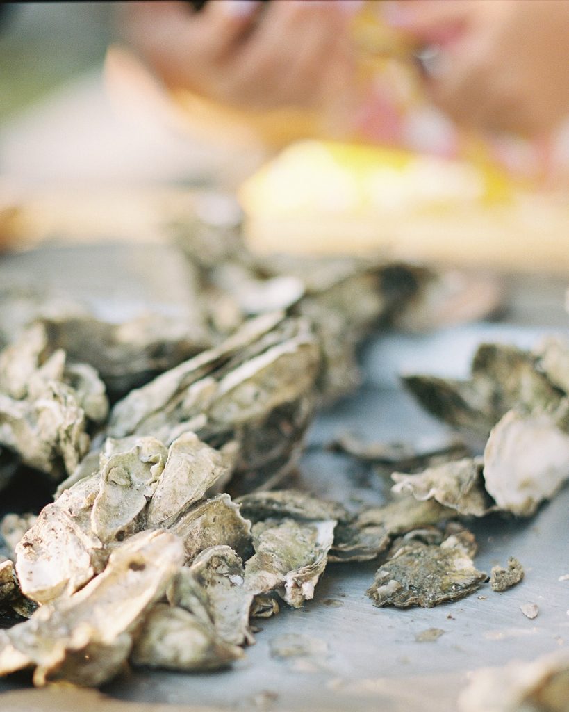 Oysters at wedding