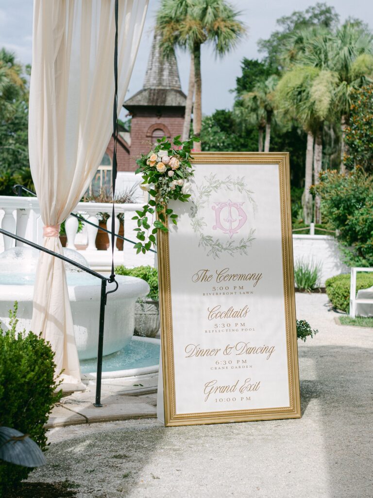 Custom wedding welcome sign