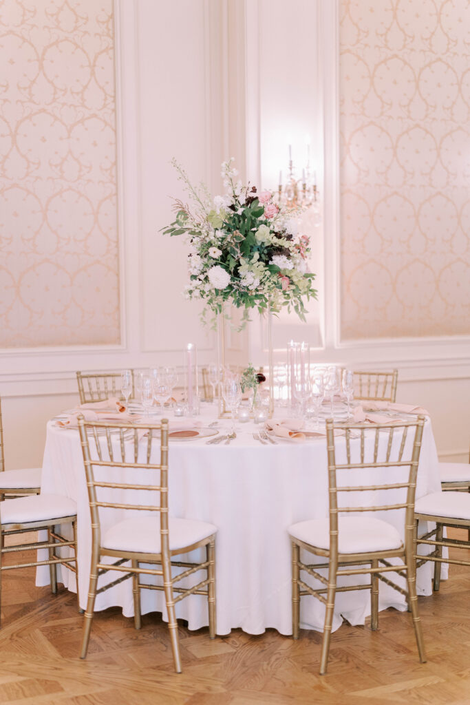 wedding reception decorations at Westgate hotel