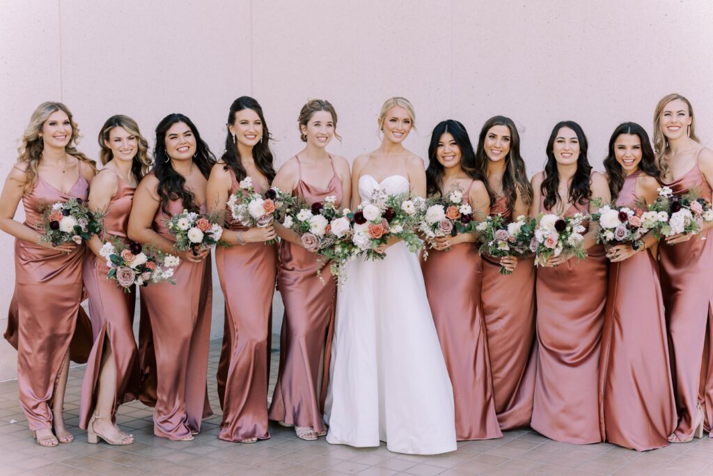 Bridesmaids at a San Diego destination wedding