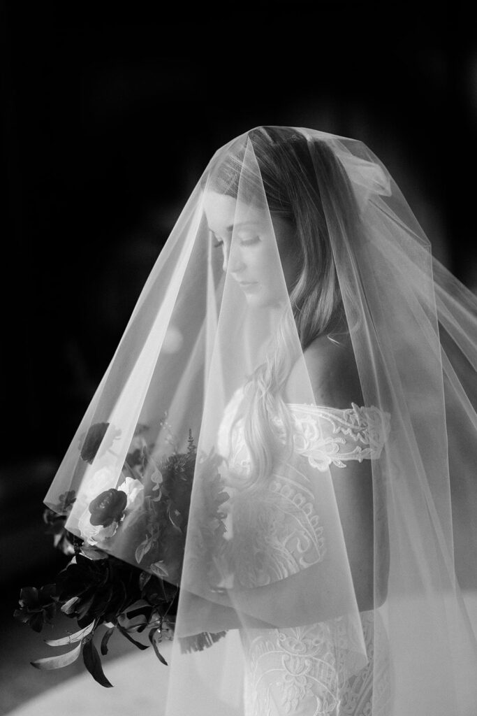 Southern bride in veil