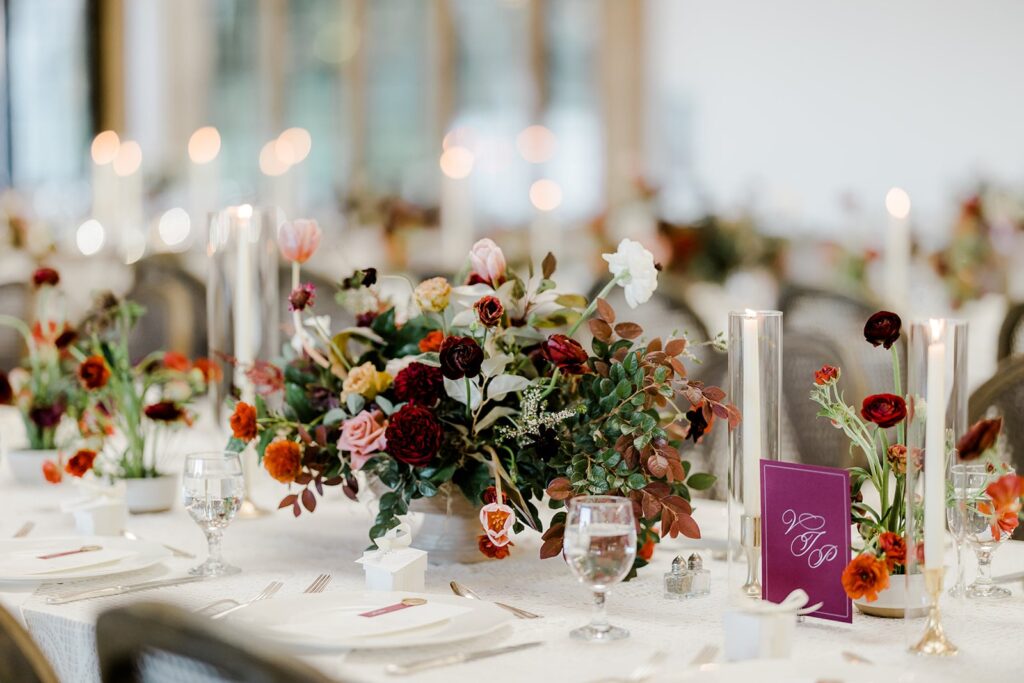 Fall wedding table