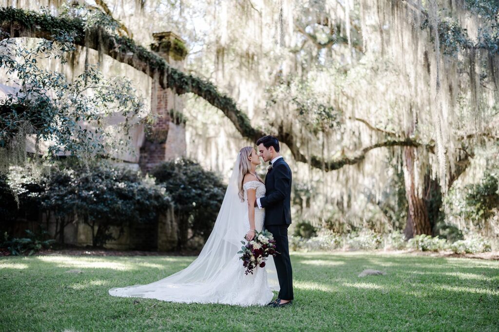 Bride and groom at Forbes Farm