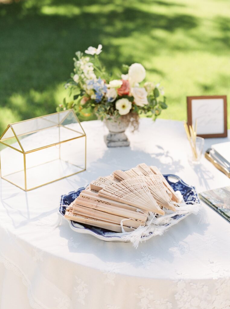 Wedding welcome table