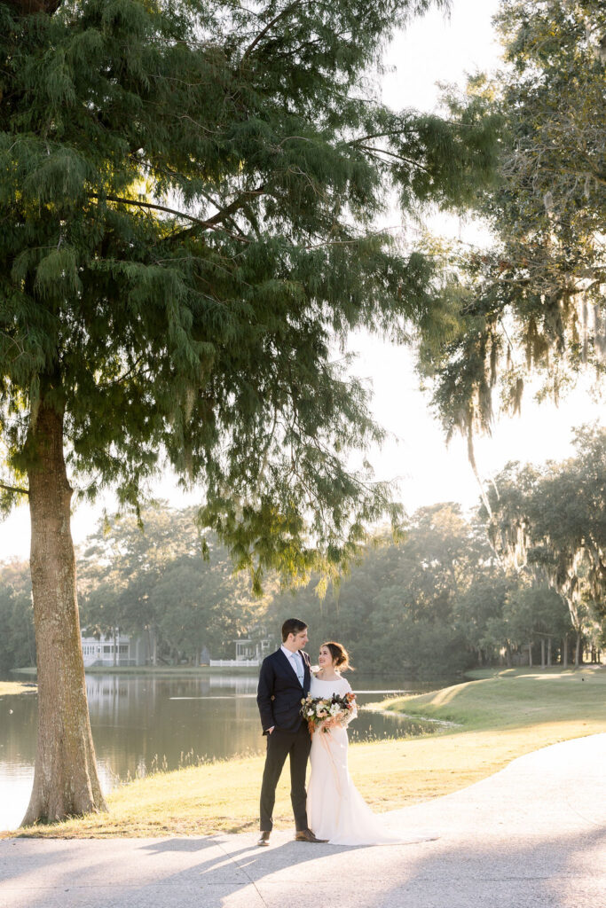 Bride and groom portraits at Daufuskie Island wedding