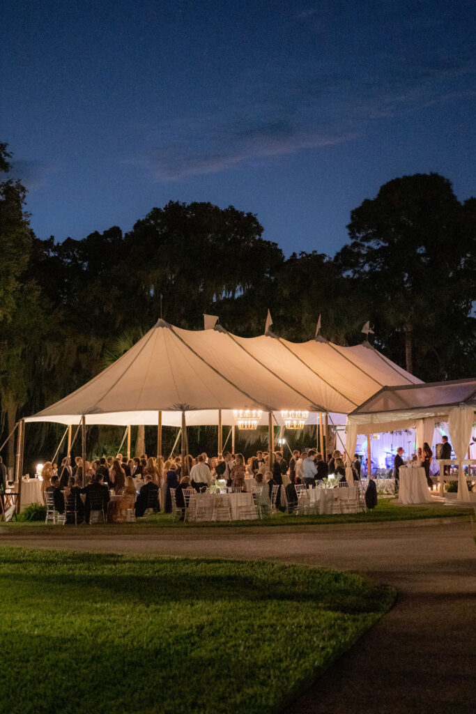 Jekyll Island Club Tented Wedding Reception