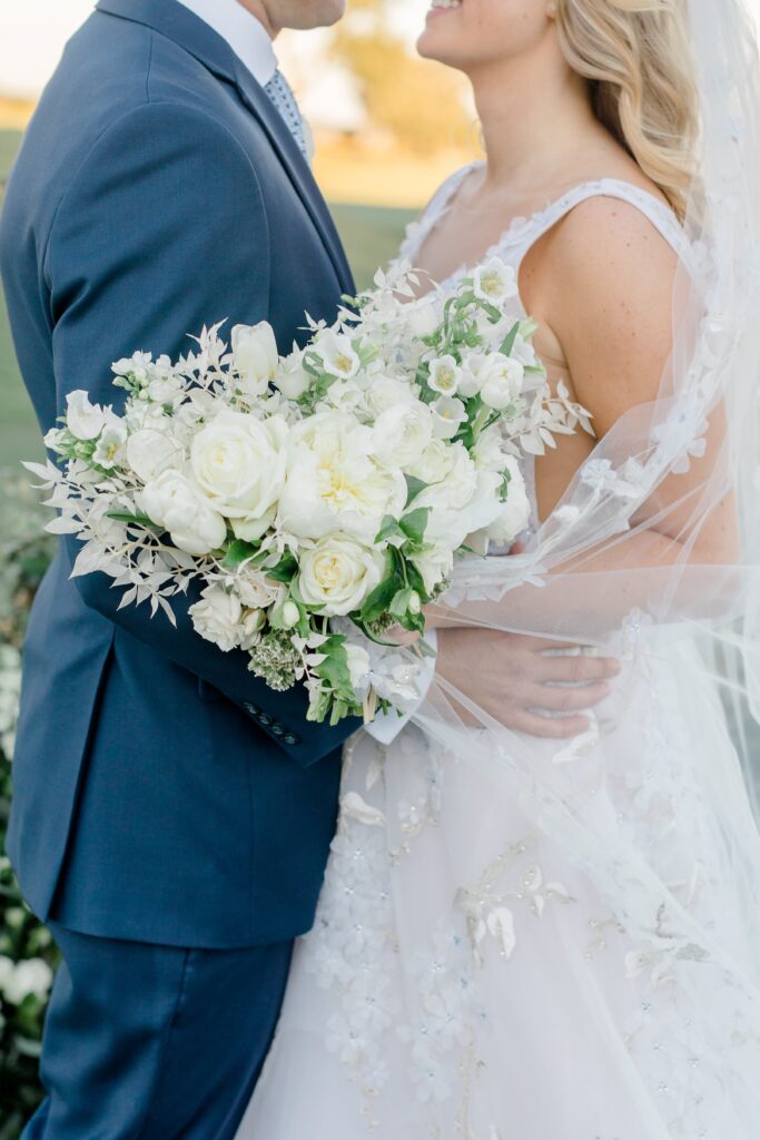 White bridal bouquet