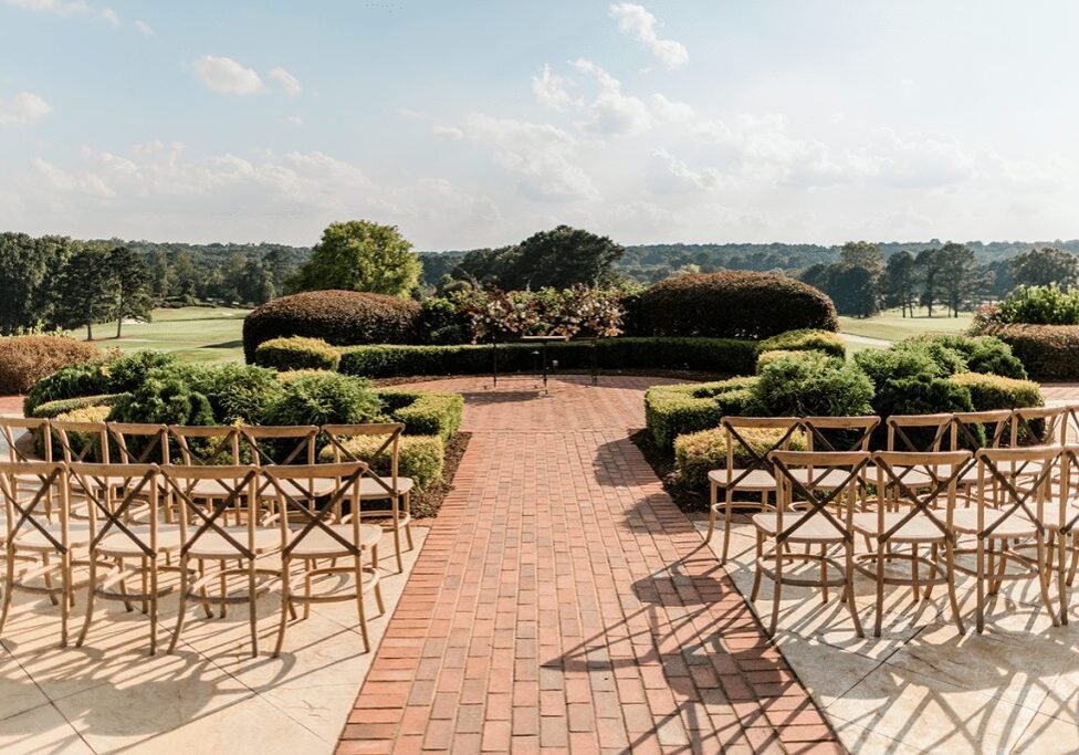 An Outdoor Setting for a Wedding